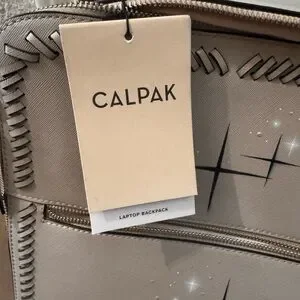 Calpak Beige Star-Patterned Backpack Calpak | Bags | Calpak Beige Laptop Backpack With Star  main image 2